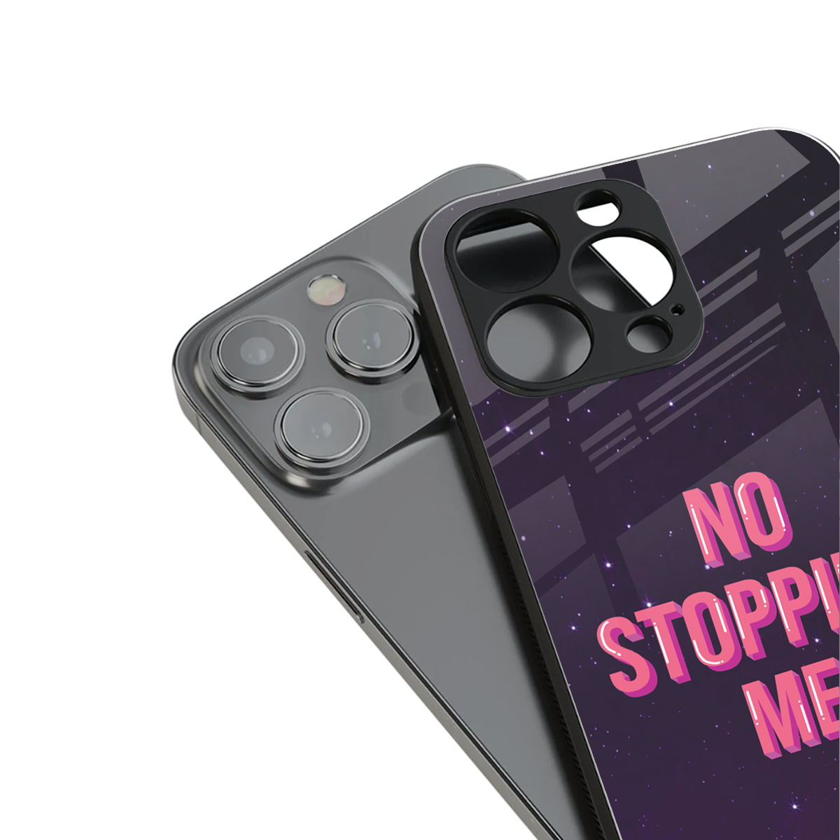 no stopping me back phone cover | glass case for iphone 13 pro max