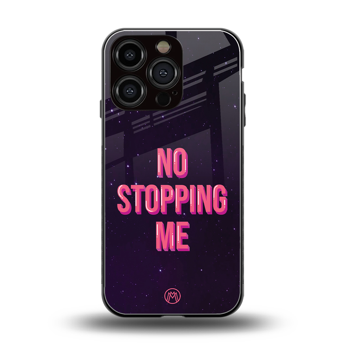 no stopping me back phone cover | glass case for iphone 16 pro
