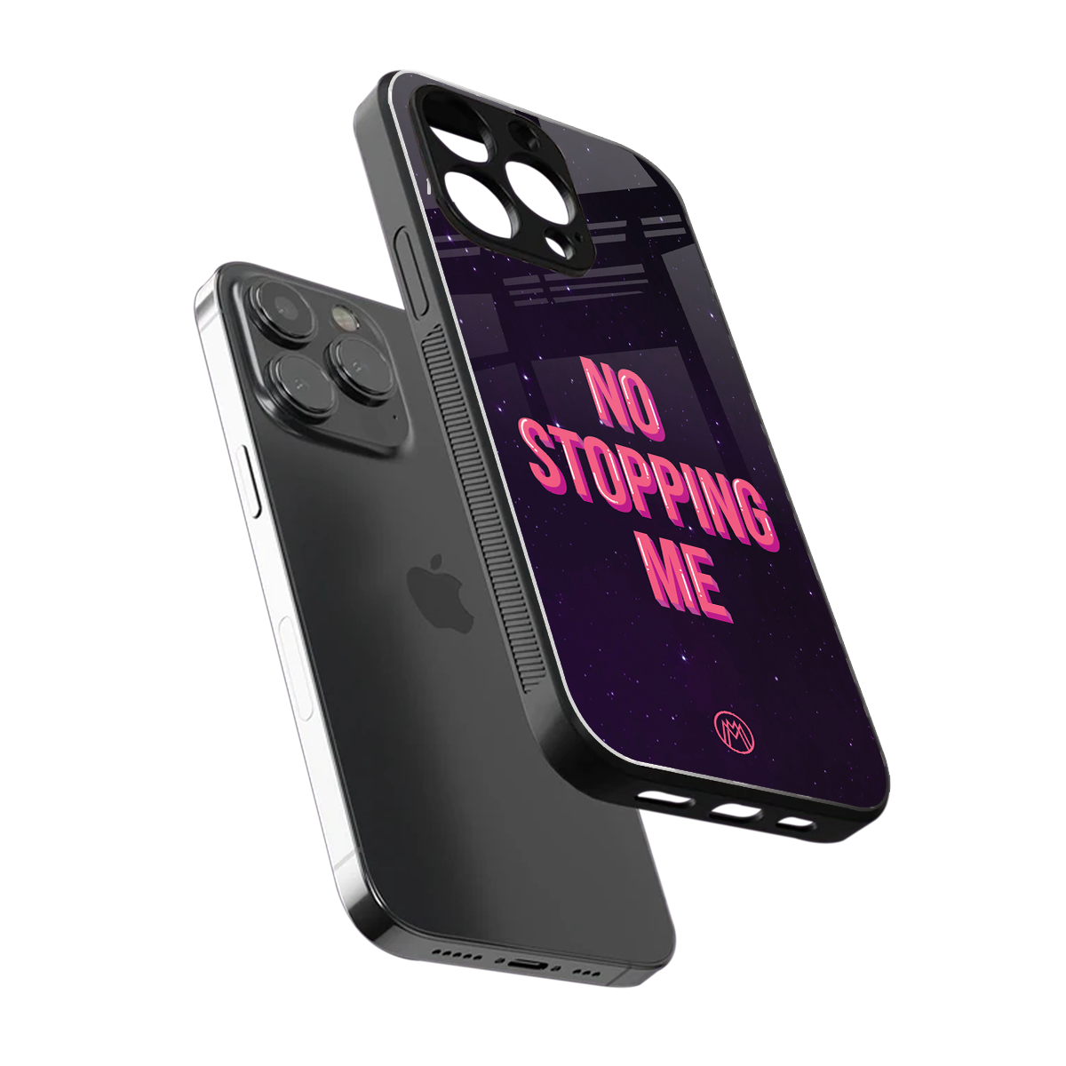 no stopping me back phone cover | glass case for iphone 16 pro