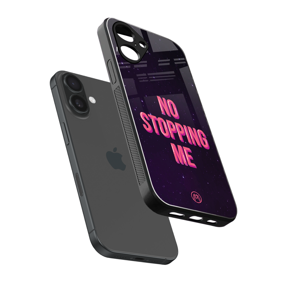 no stopping me back phone cover | glass case for iphone 16