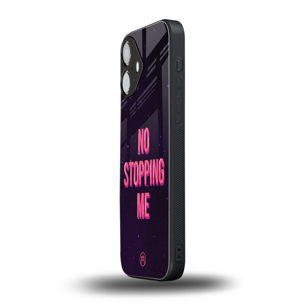 no stopping me back phone cover | glass case for iphone 16