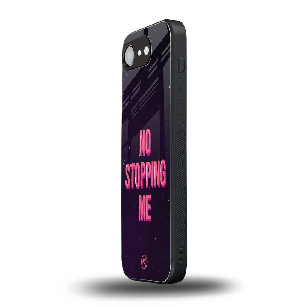 no stopping me back phone cover | glass case for iphone 16e