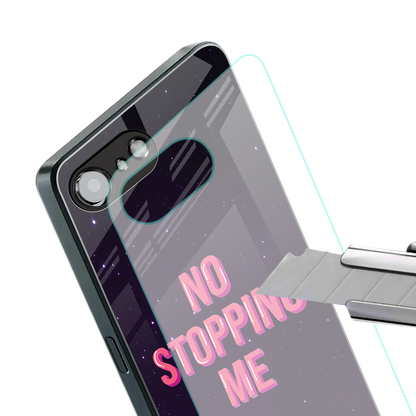 no stopping me back phone cover | glass case for iphone 16e