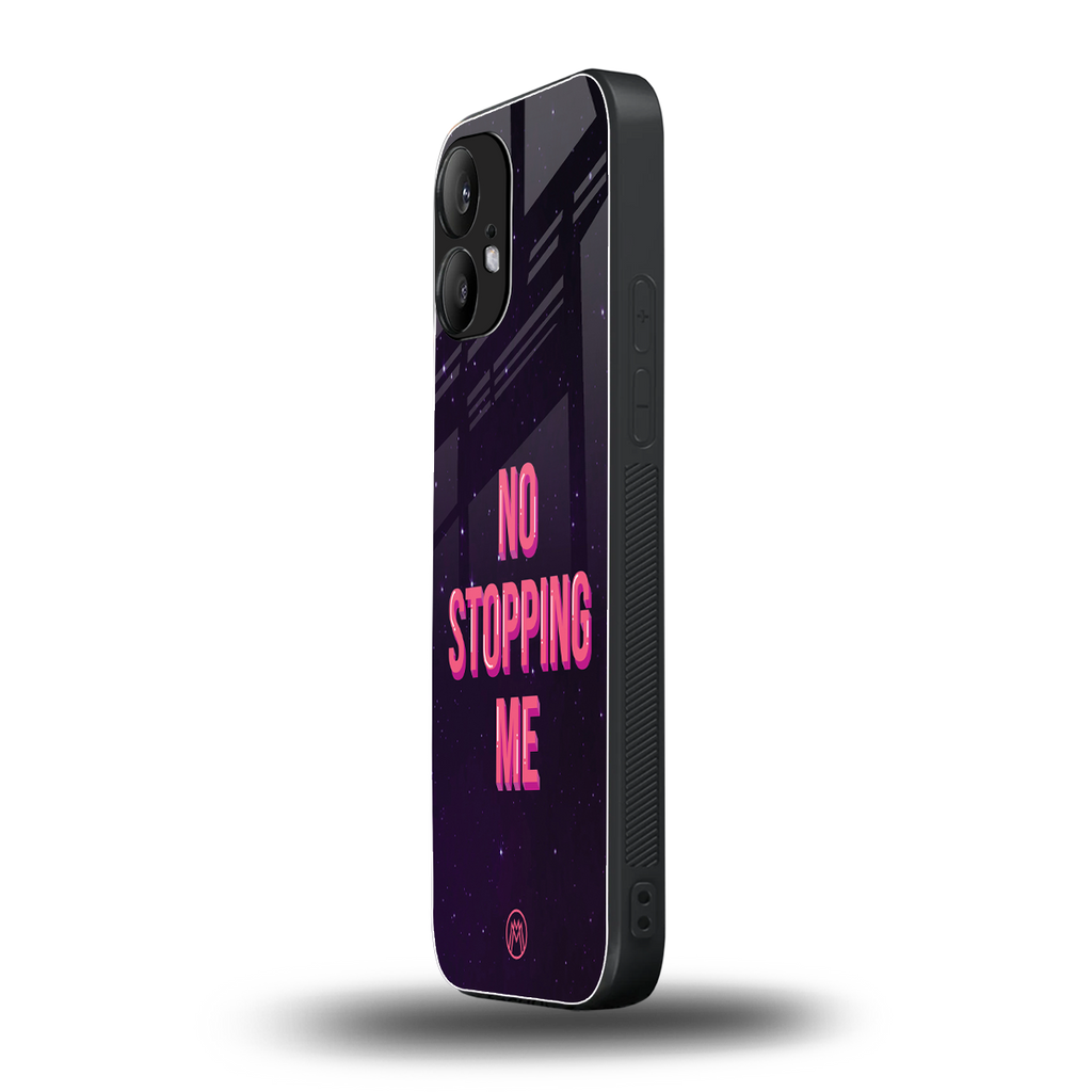 no stopping me back phone cover | glass case for nothing phone 2
