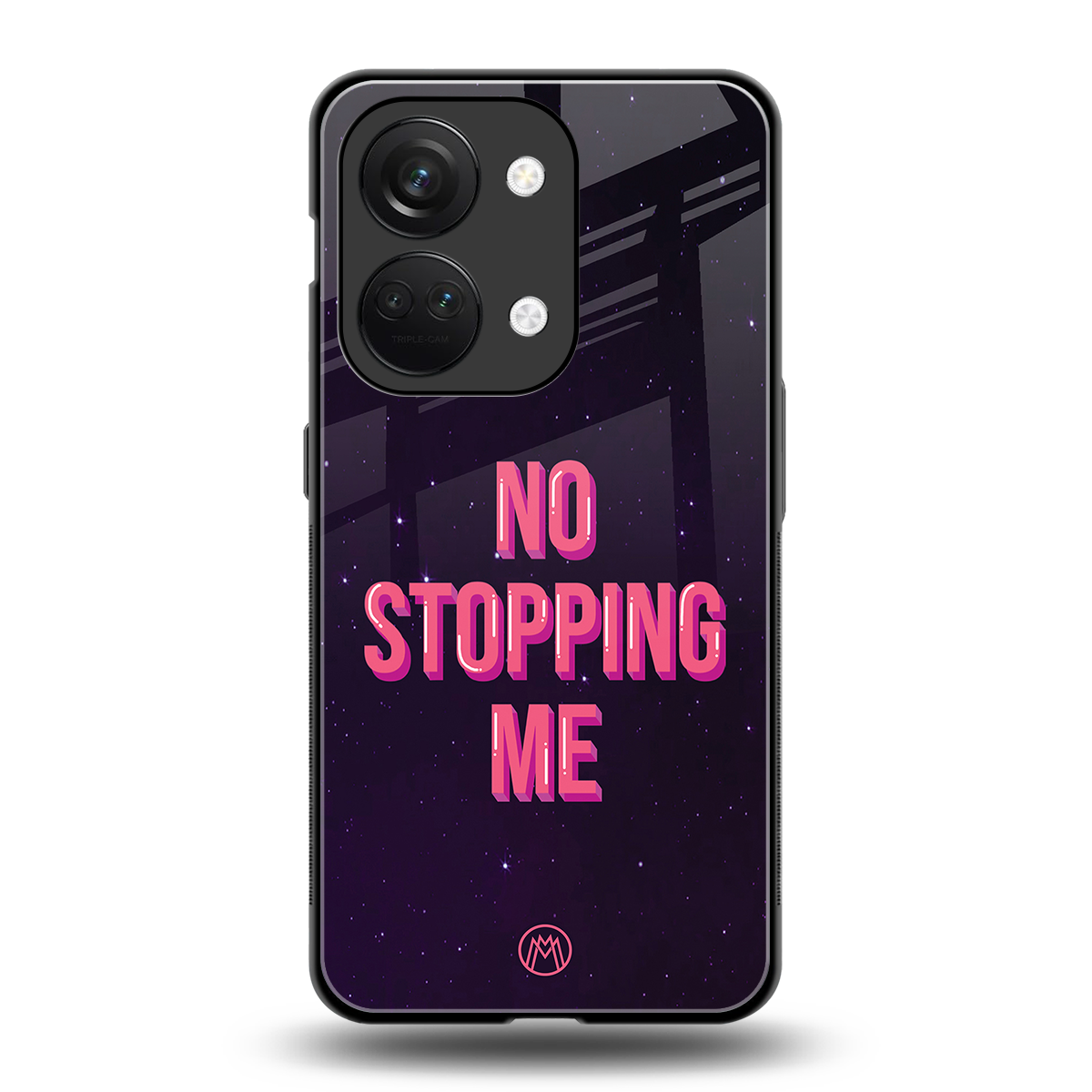 no stopping me back phone cover | glass case for oneplus nord 3