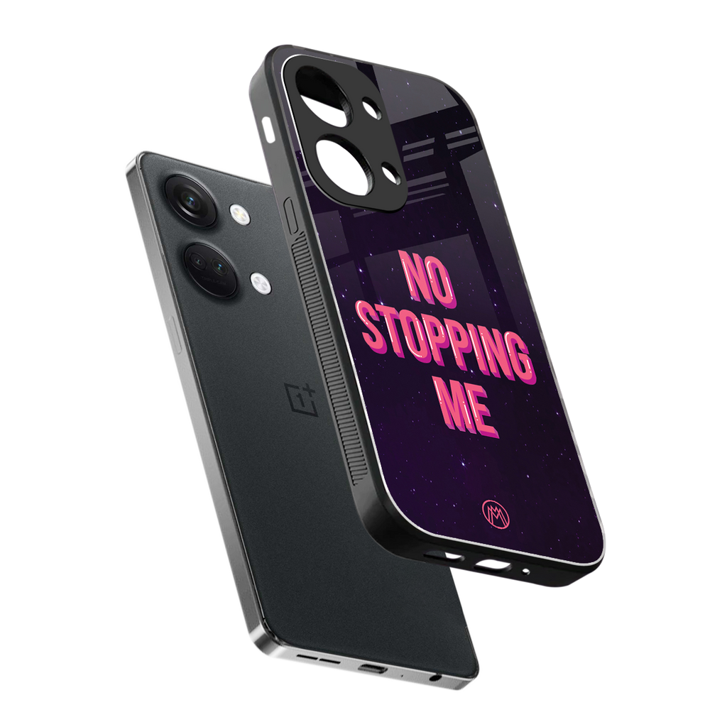 no stopping me back phone cover | glass case for oneplus nord 3