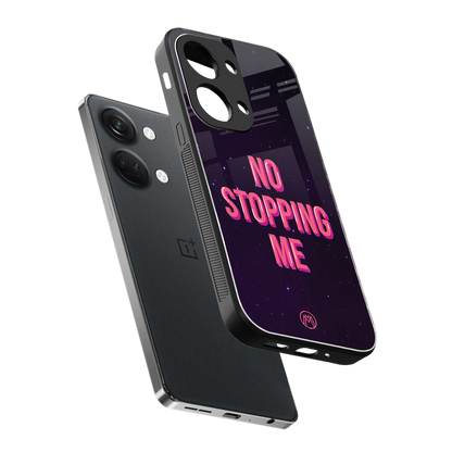 no stopping me back phone cover | glass case for oneplus nord 3