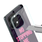 no stopping me back phone cover | glass case for oneplus nord 3