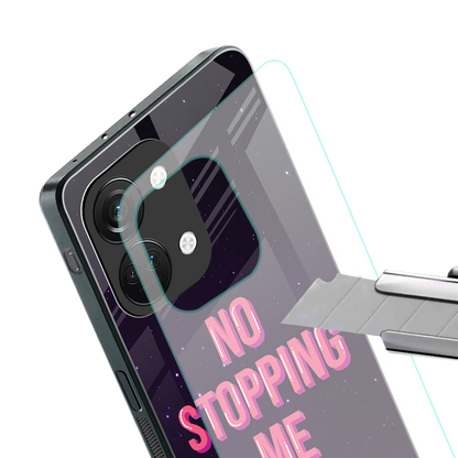 no stopping me back phone cover | glass case for oneplus nord 3