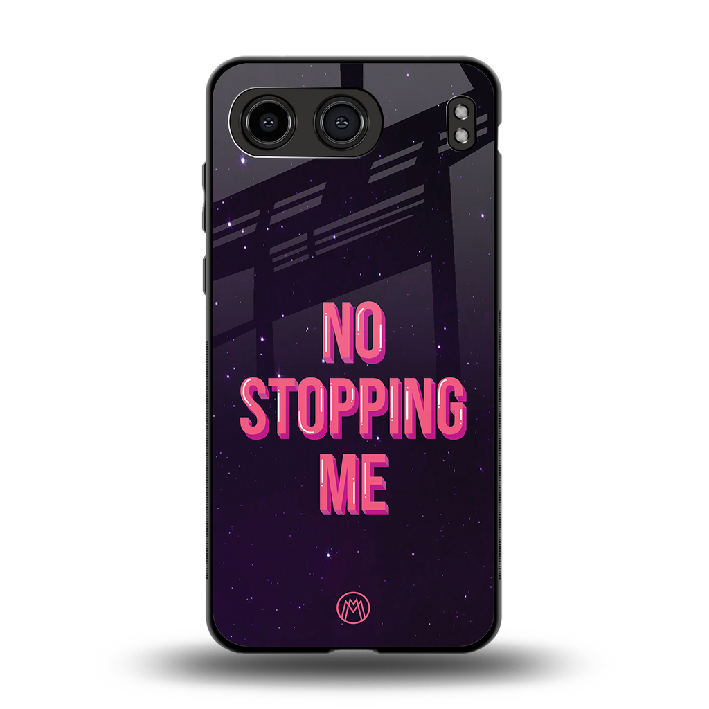 no stopping me back phone cover | glass case for oneplus nord 4