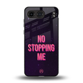 no stopping me back phone cover | glass case for oneplus nord 4