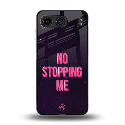 no stopping me back phone cover | glass case for oneplus nord 4
