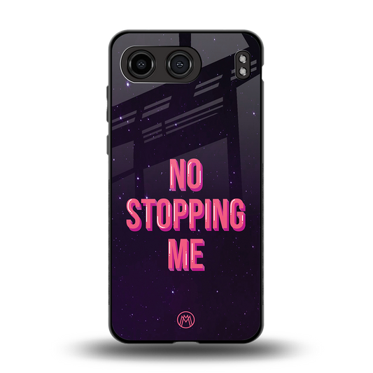 no stopping me back phone cover | glass case for oneplus nord 4