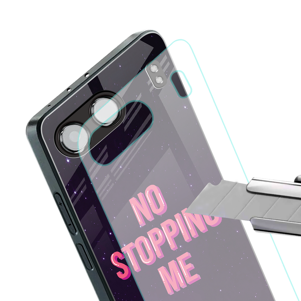 no stopping me back phone cover | glass case for oneplus nord 4