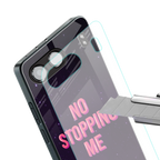 no stopping me back phone cover | glass case for oneplus nord 4