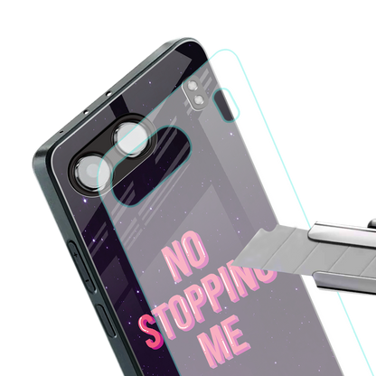 no stopping me back phone cover | glass case for oneplus nord 4