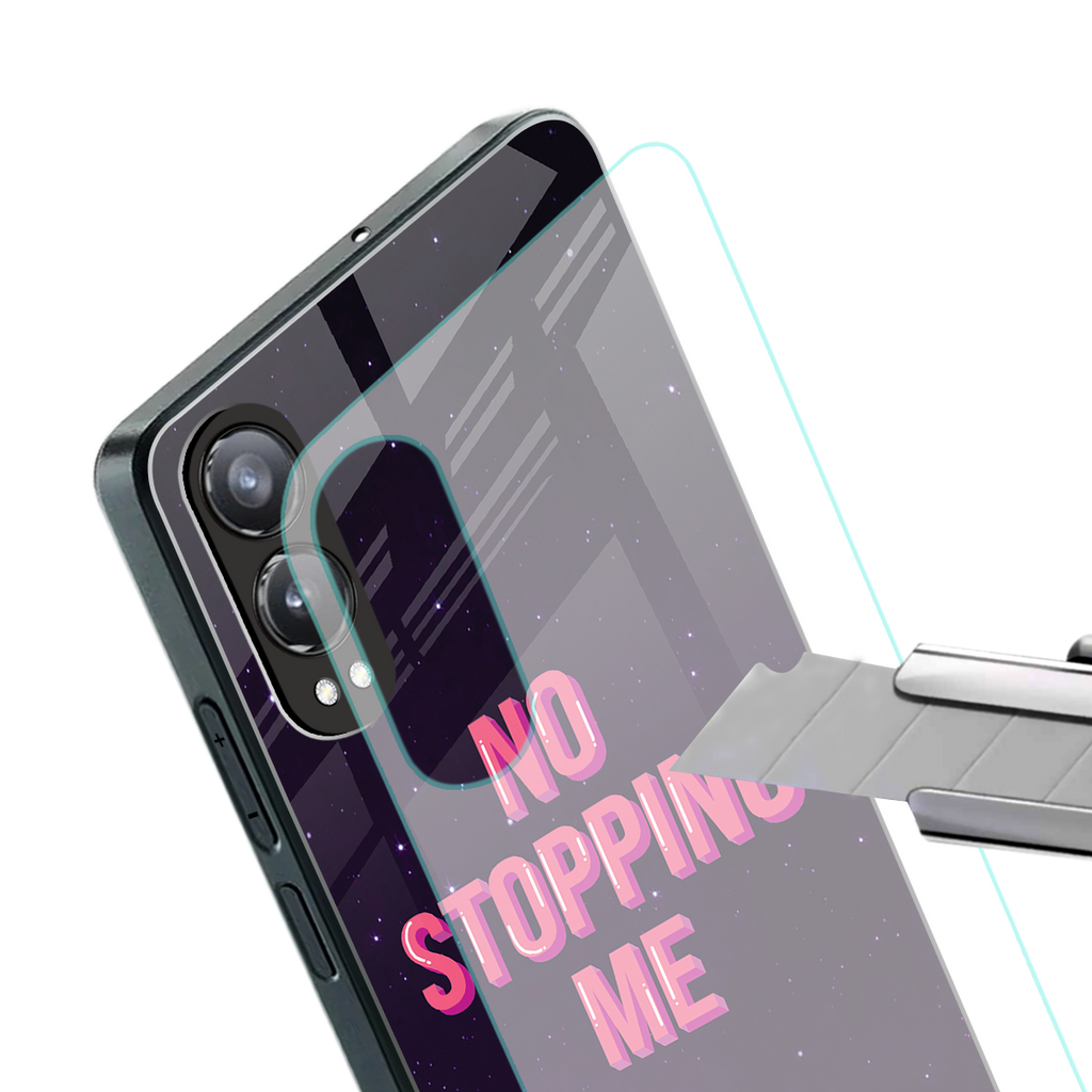 no stopping me back phone cover | glass case for oneplus nord ce 4 lite