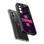 no stopping me back phone cover | glass case for oneplus nord ce 4