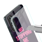no stopping me back phone cover | glass case for oneplus nord ce 4