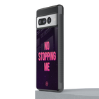 no stopping me back phone cover | glass case for google pixel 7 pro