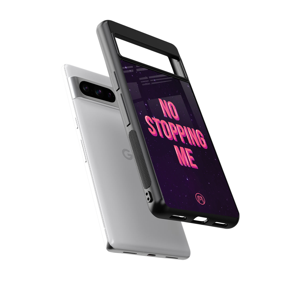 no stopping me back phone cover | glass case for google pixel 8 pro