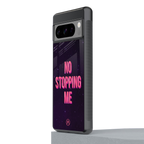 no stopping me back phone cover | glass case for google pixel 8 pro