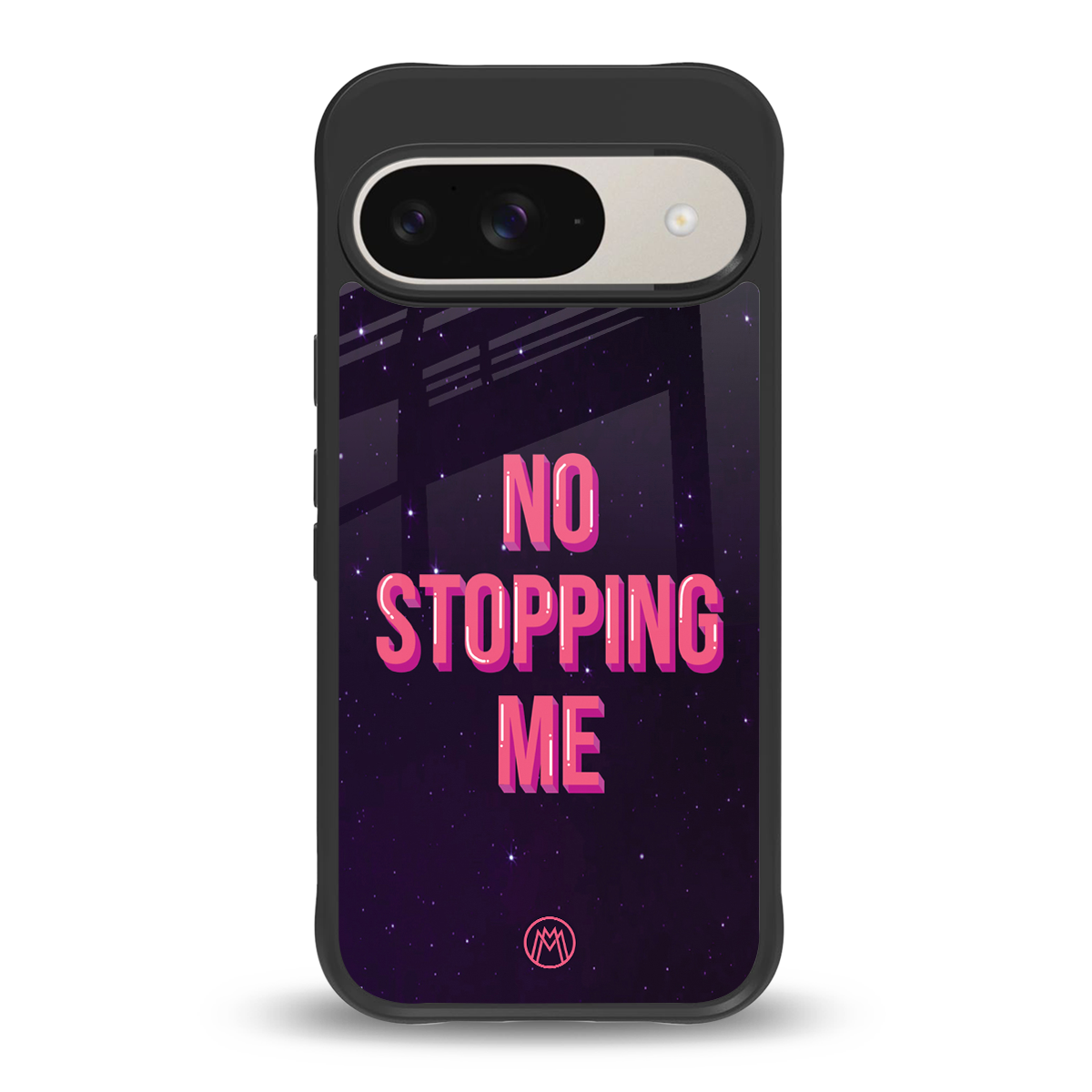 no stopping me back phone cover | glass case for google pixel 9