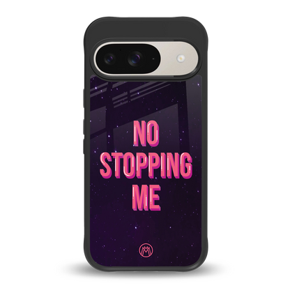 no stopping me back phone cover | glass case for google pixel 9