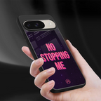 no stopping me back phone cover | glass case for google pixel 9
