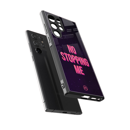 no stopping me back phone cover | glass case for samsung galaxy s24 ultra