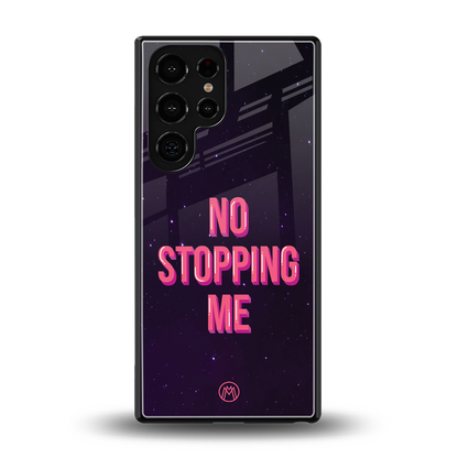 no stopping me back phone cover | glass case for samsung galaxy s25 ultra