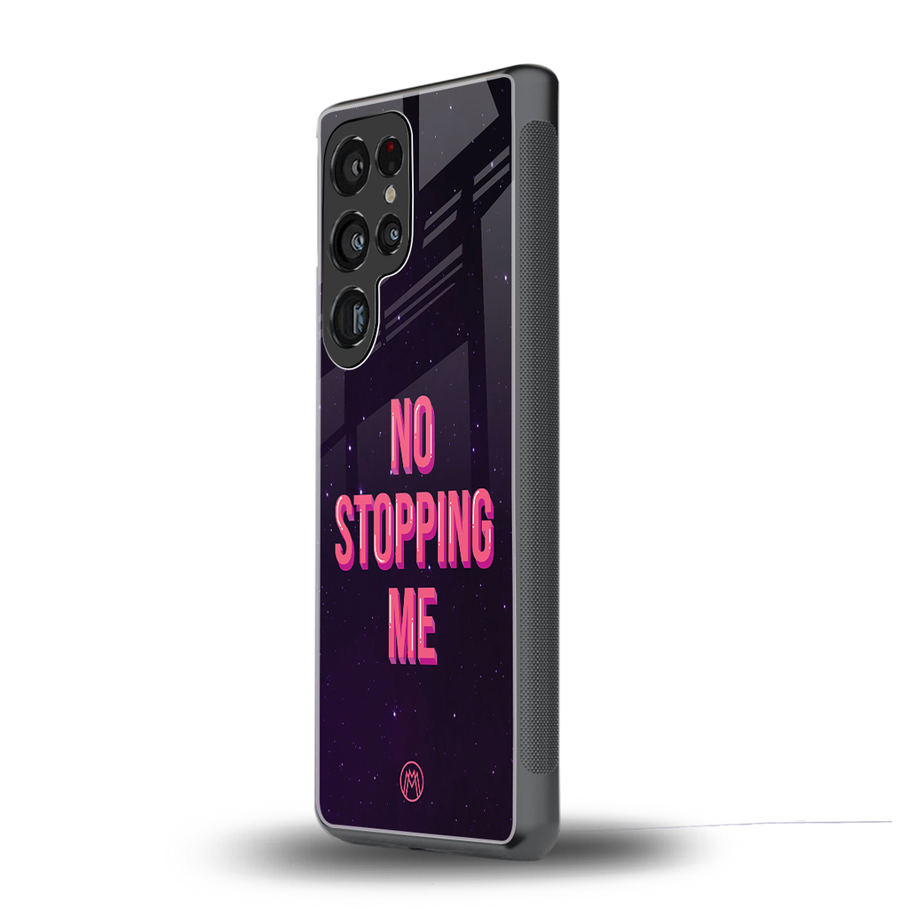 no stopping me back phone cover | glass case for samsung galaxy s25 ultra