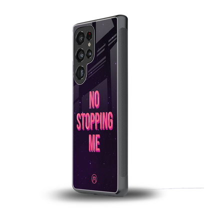 no stopping me back phone cover | glass case for samsung galaxy s25 ultra