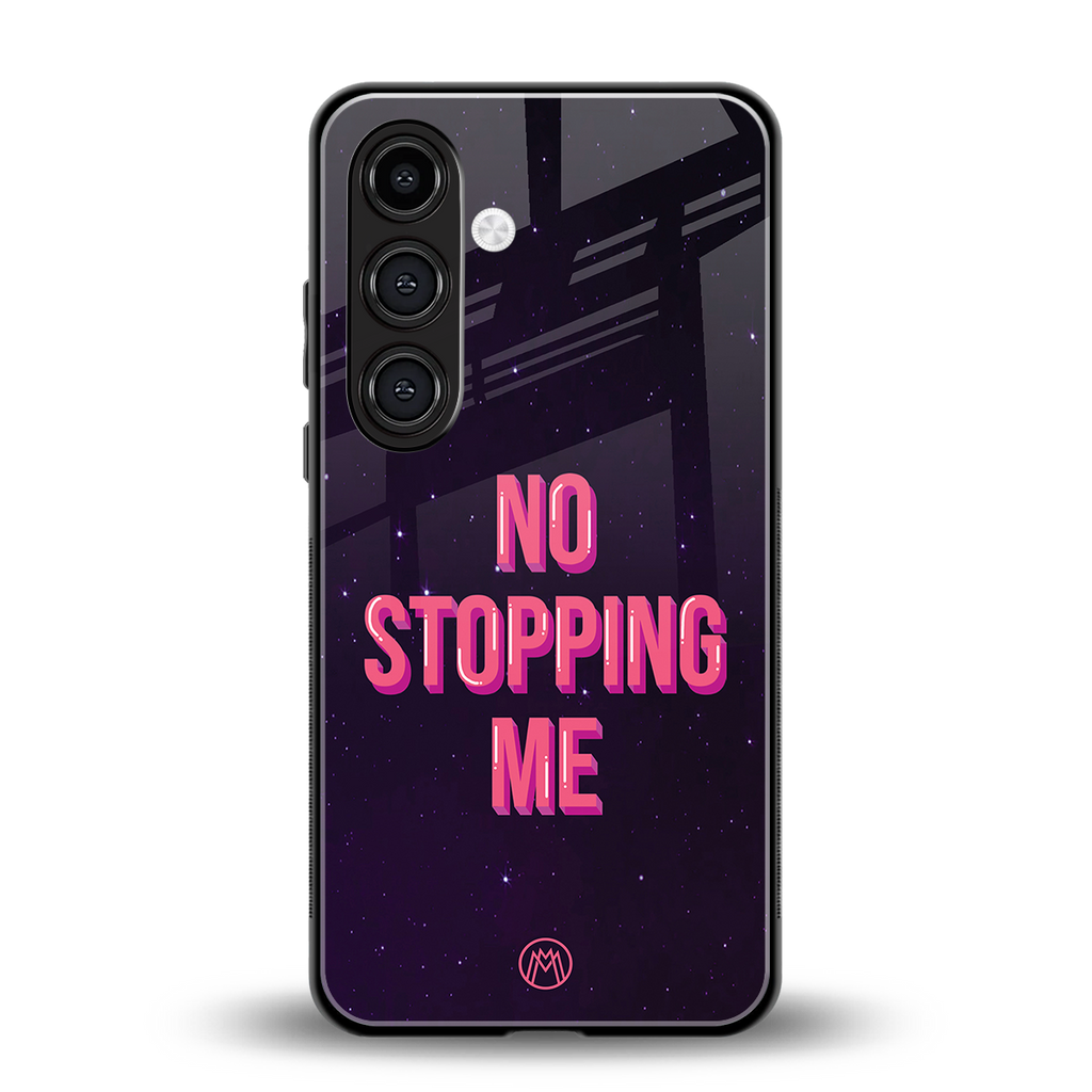 no stopping me back phone cover | glass case for samsung galaxy s23 plus