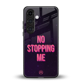 no stopping me back phone cover | glass case for samsung galaxy s23 plus