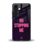 no stopping me back phone cover | glass case for samsung galaxy s23 plus