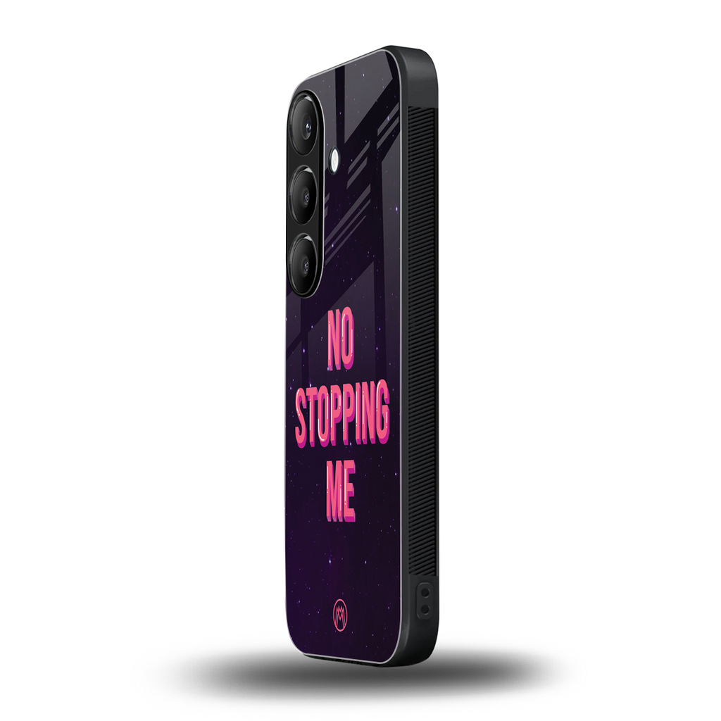 no stopping me back phone cover | glass case for samsung galaxy s23 plus