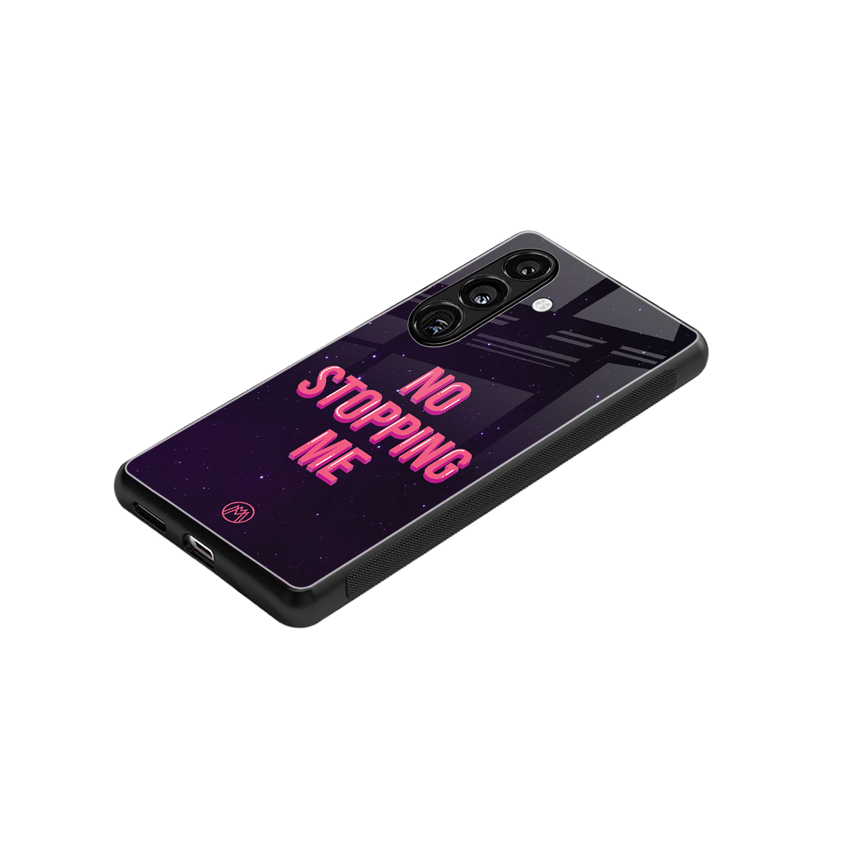 no stopping me back phone cover | glass case for samsung galaxy s24 plus