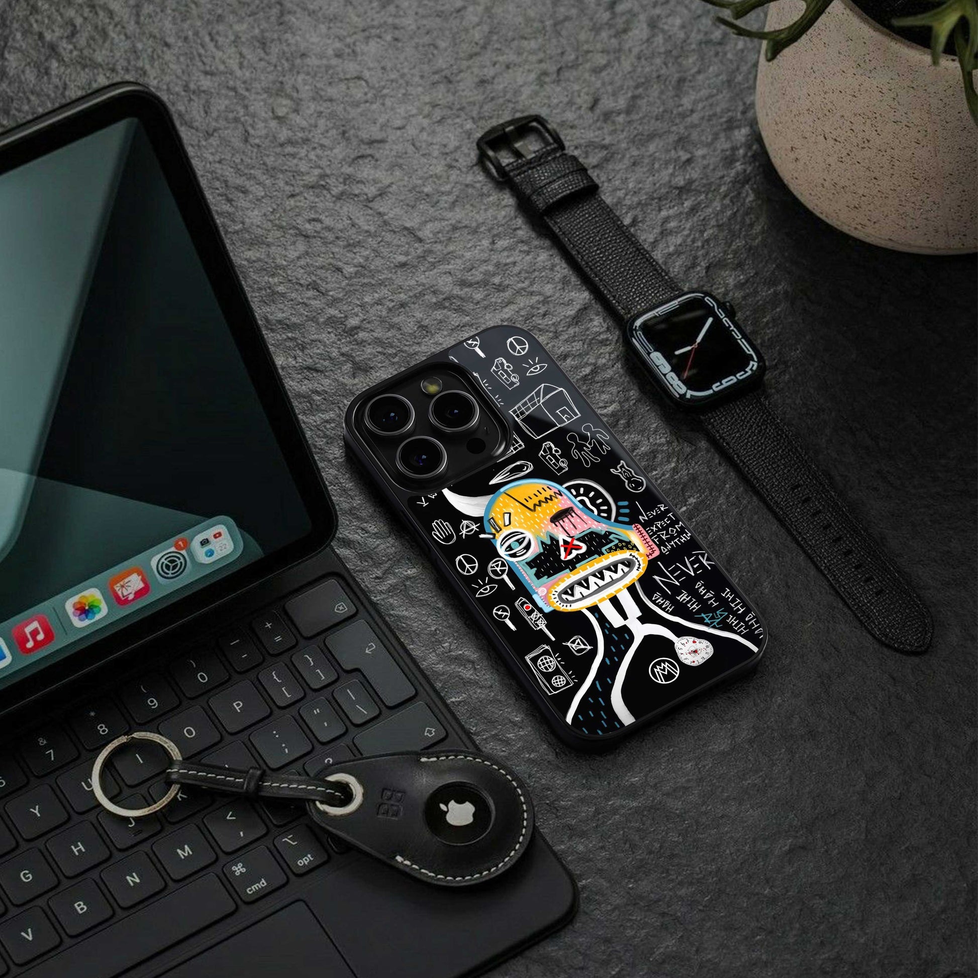 no expectations back phone cover | glass case for iphone 16e