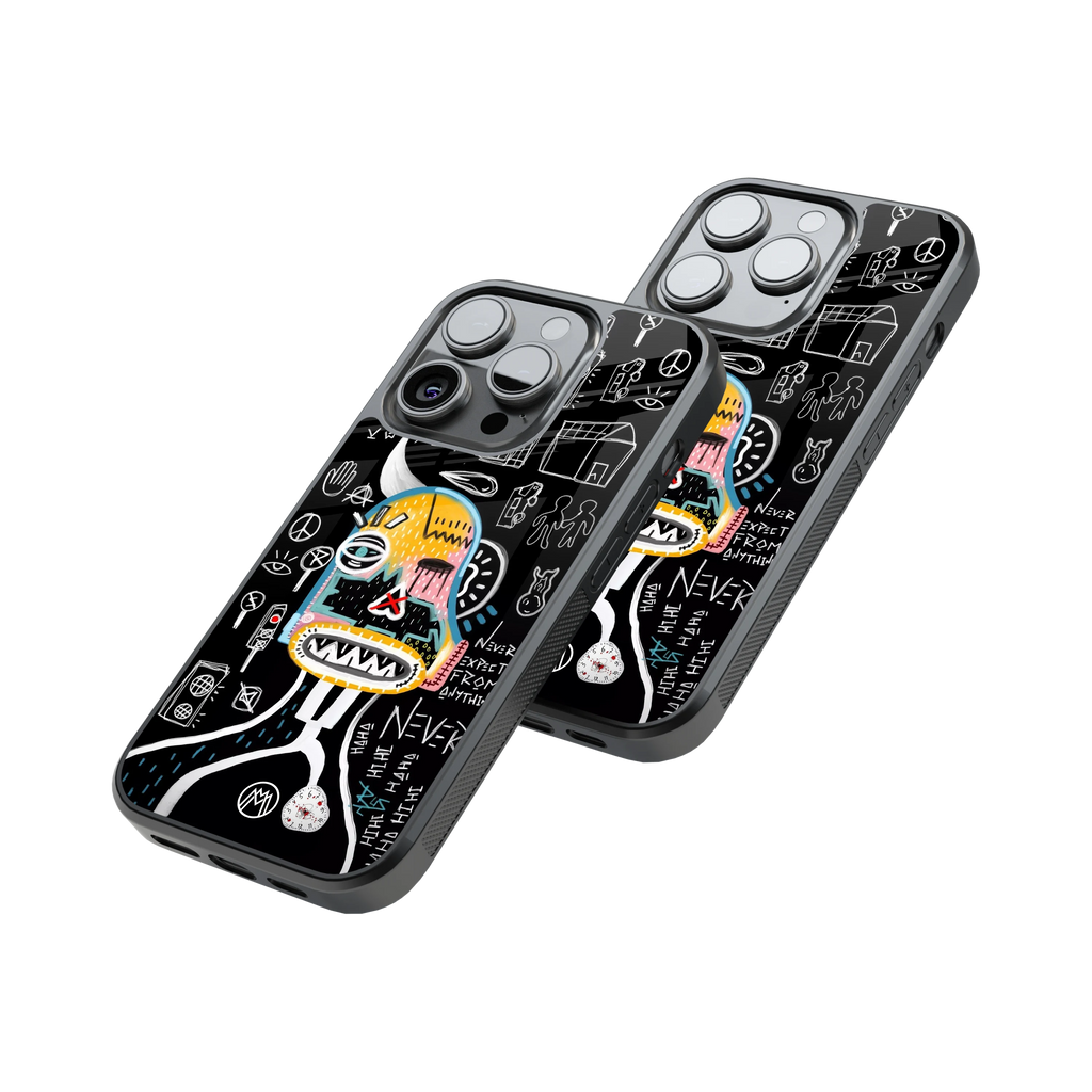 Protective Glass Back Phone Case Compatible with iPhone, Samsung, OnePlus, Pixel & More