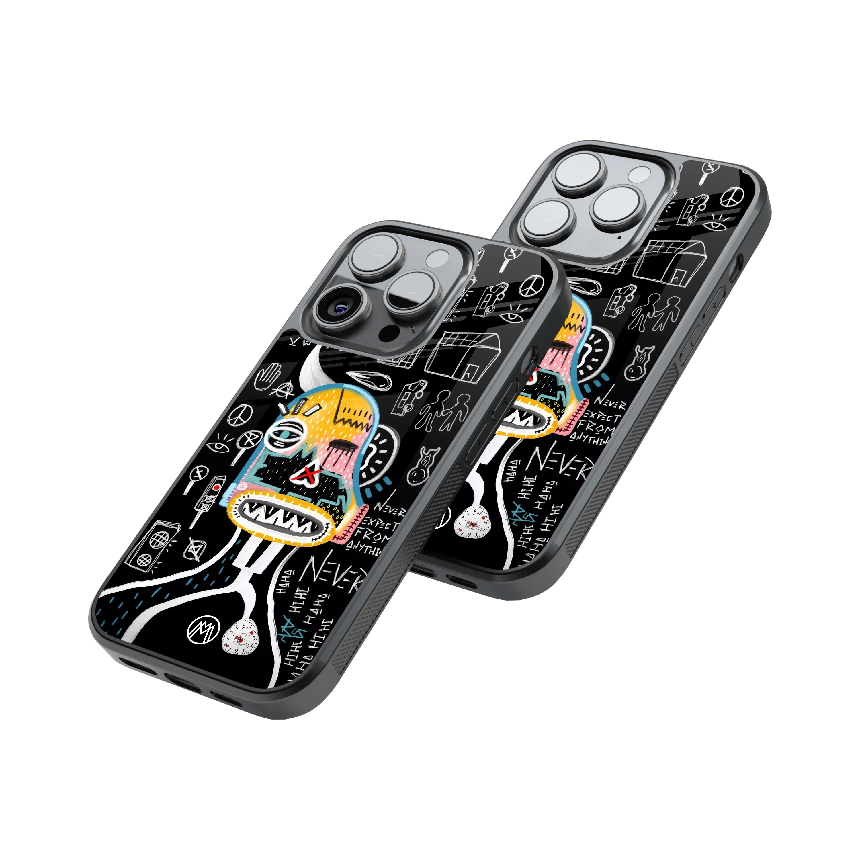 Protective Glass Back Phone Case Compatible with iPhone, Samsung, OnePlus, Pixel & More