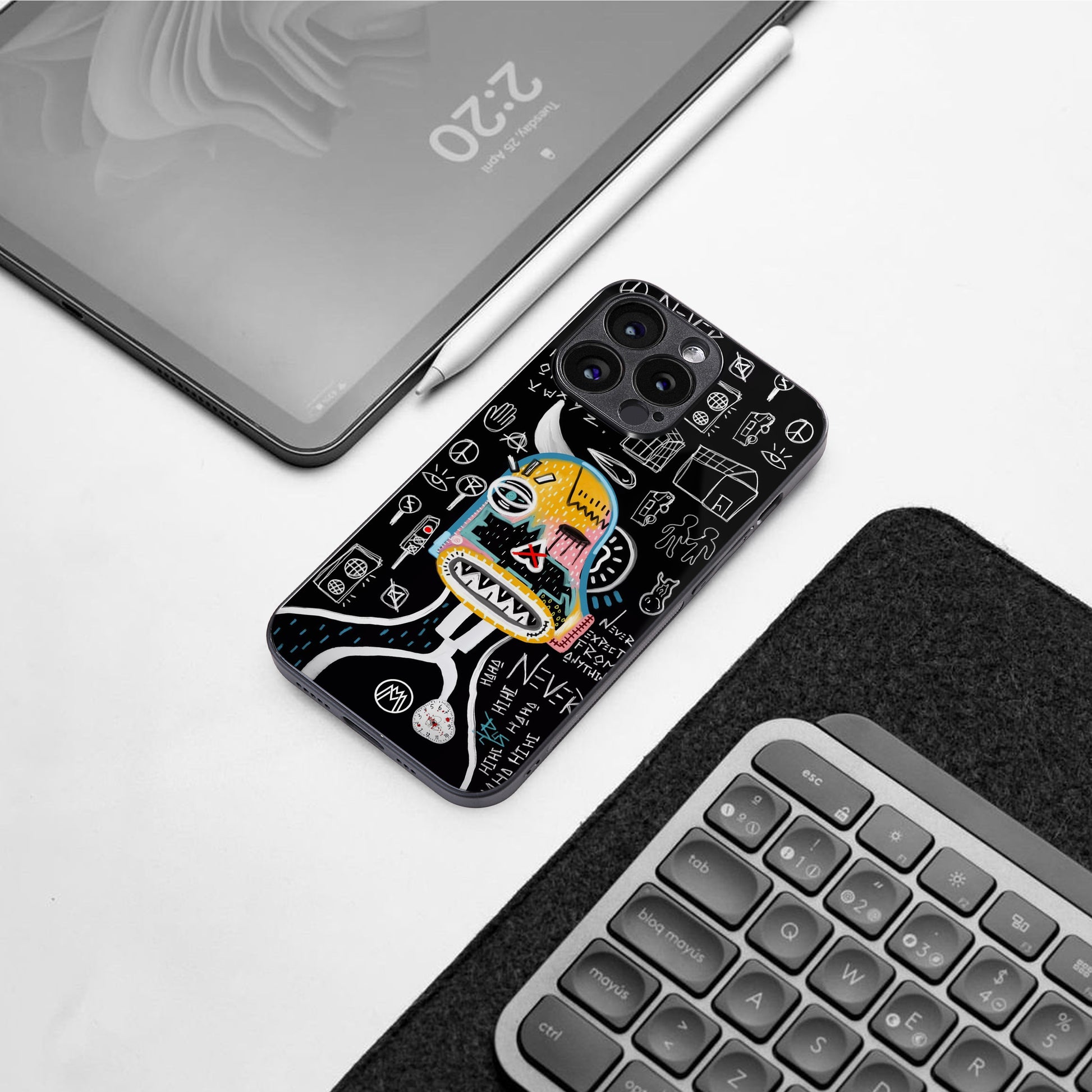 no expectations back phone cover | glass case for iphone 16 pro max