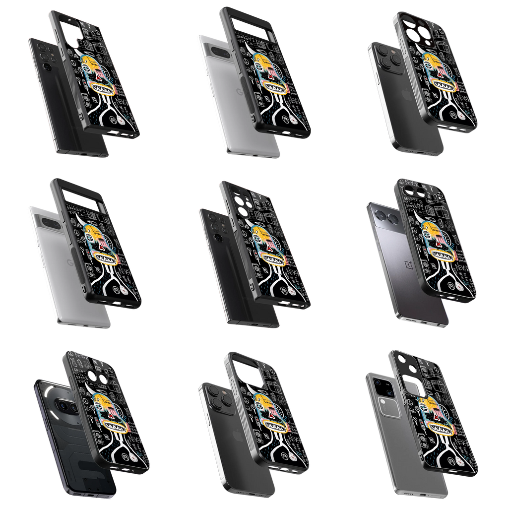 Durable Glass Back Mobile Case for iPhone, Samsung, OnePlus, Google Pixel, Redmi, Vivo, Oppo