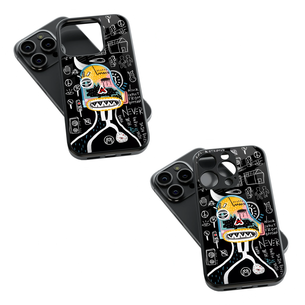 Trendy Glass Back Mobile Case for iPhone, Samsung, Redmi, OnePlus, Google Pixel, Motorola