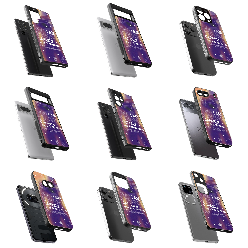 Durable Glass Back Mobile Case for iPhone, Samsung, OnePlus, Google Pixel, Redmi, Vivo, Oppo