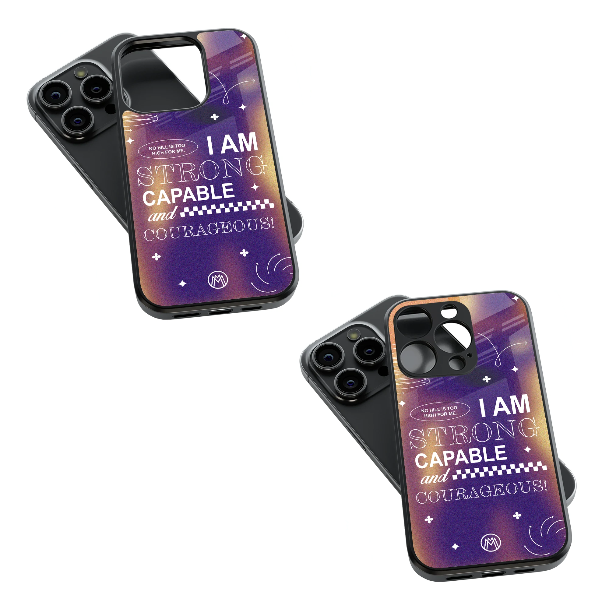 Trendy Glass Back Mobile Case for iPhone, Samsung, Redmi, OnePlus, Google Pixel, Motorola