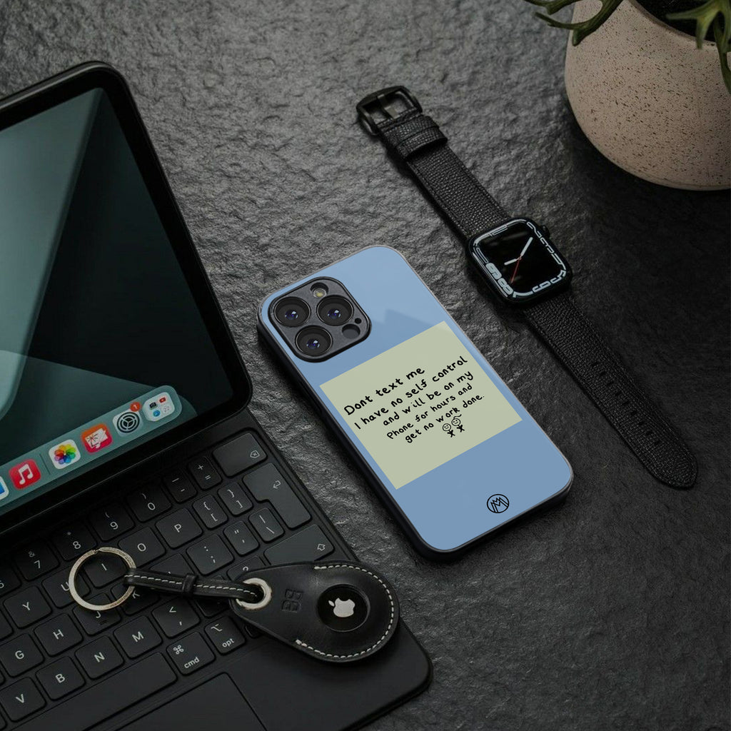 no self control back phone cover | glass case for iphone 16 plus