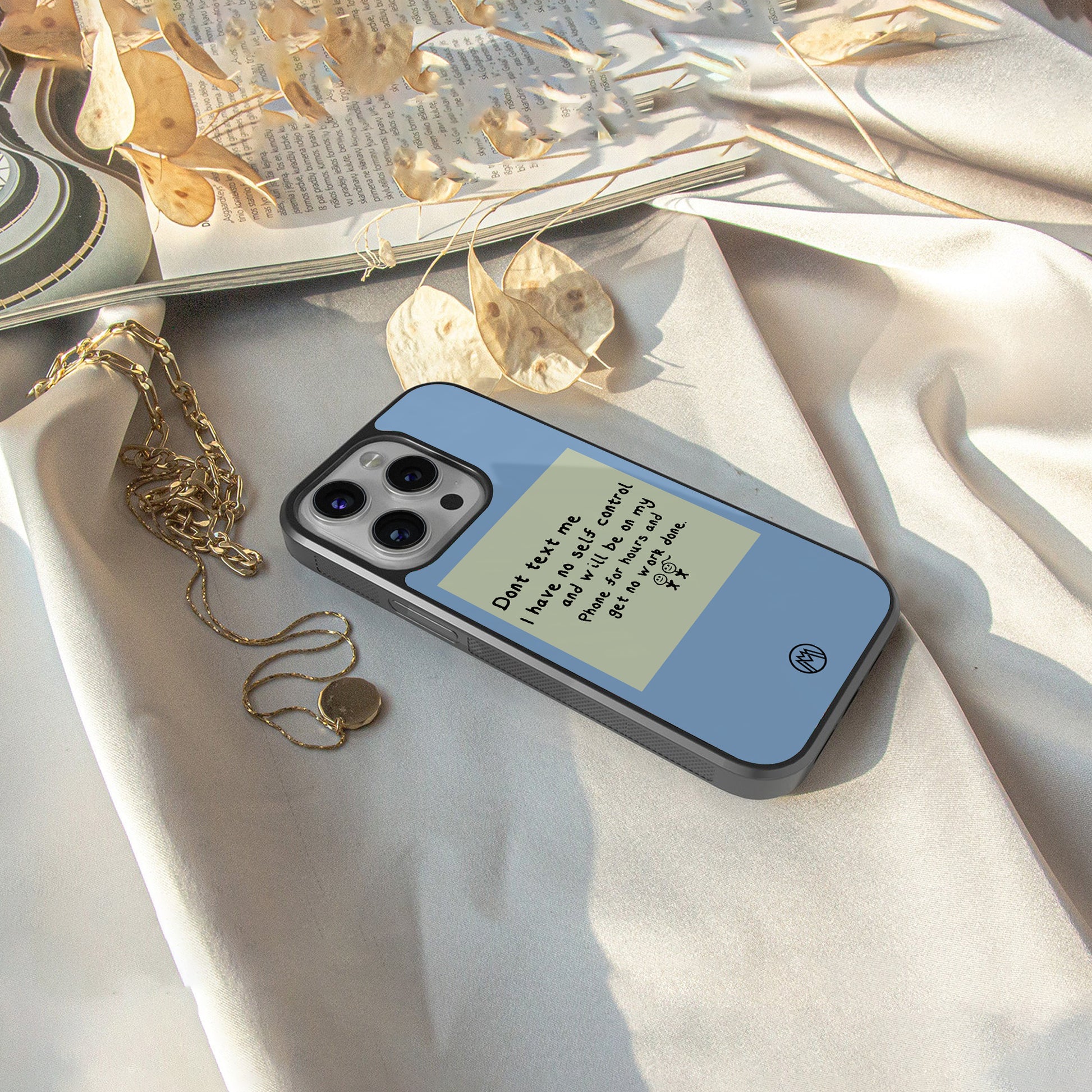 no self control back phone cover | glass case for iphone 15 plus