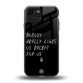 nobody likes us back phone cover | glass case for iphone 13 mini