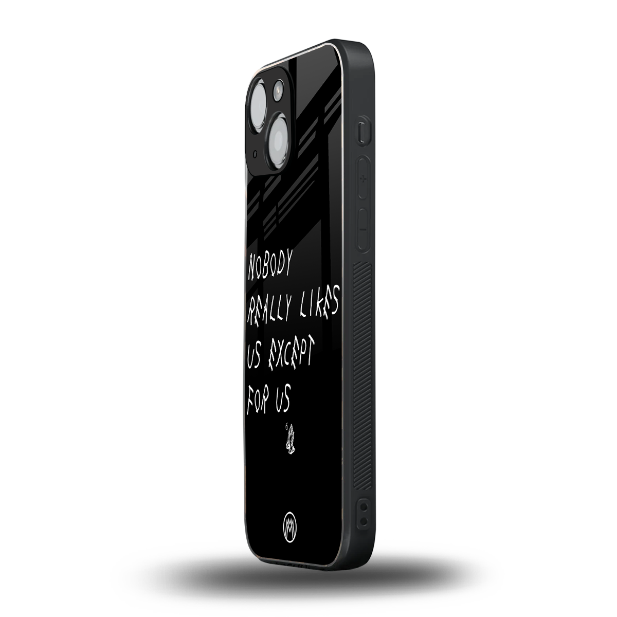 nobody likes us back phone cover | glass case for iphone 13 mini